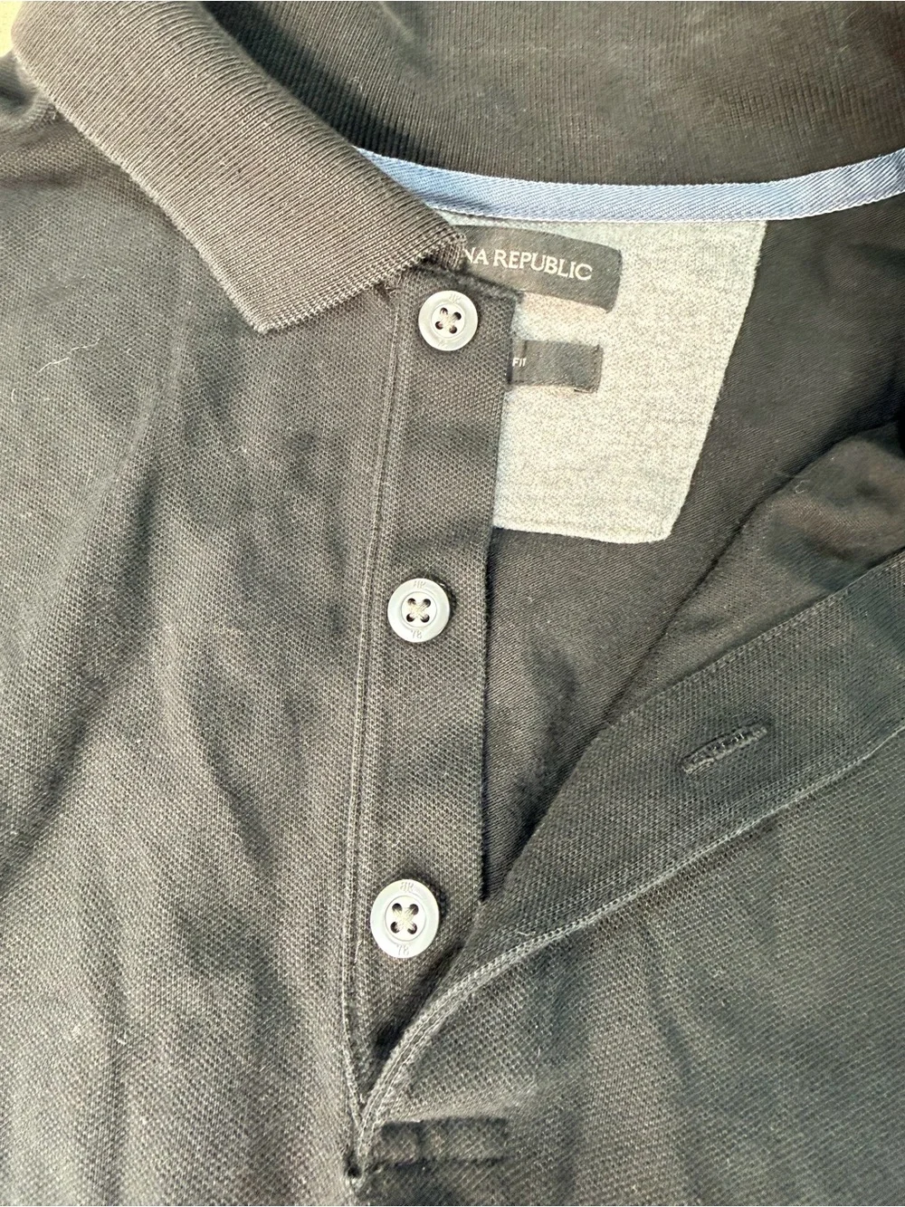 Banana Republic Black Short Sleeve Polo